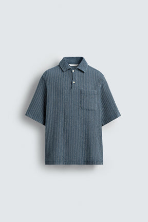 TEXTURED POLO SHIRT - Image 7
