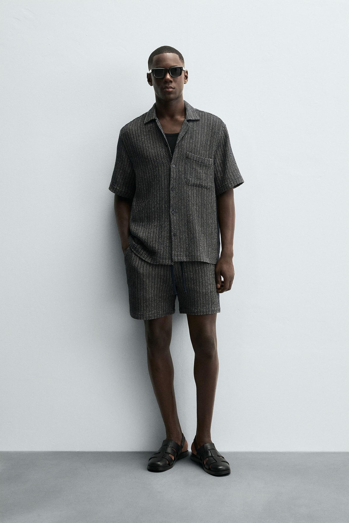 TEXTURED JACQUARD SHIRT - Image 1