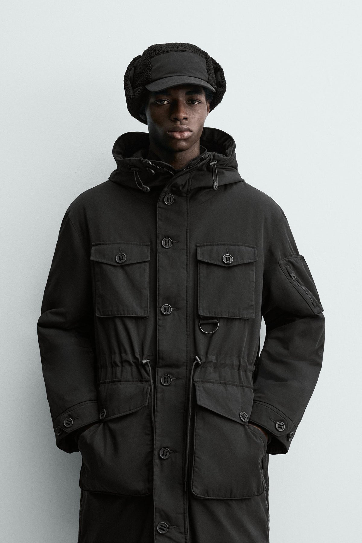 WATER-REPELLENT PADDED TECHNICAL PARKA - Image 2
