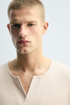 TEXTURED RELAXED FIT SWEATER - Image 5