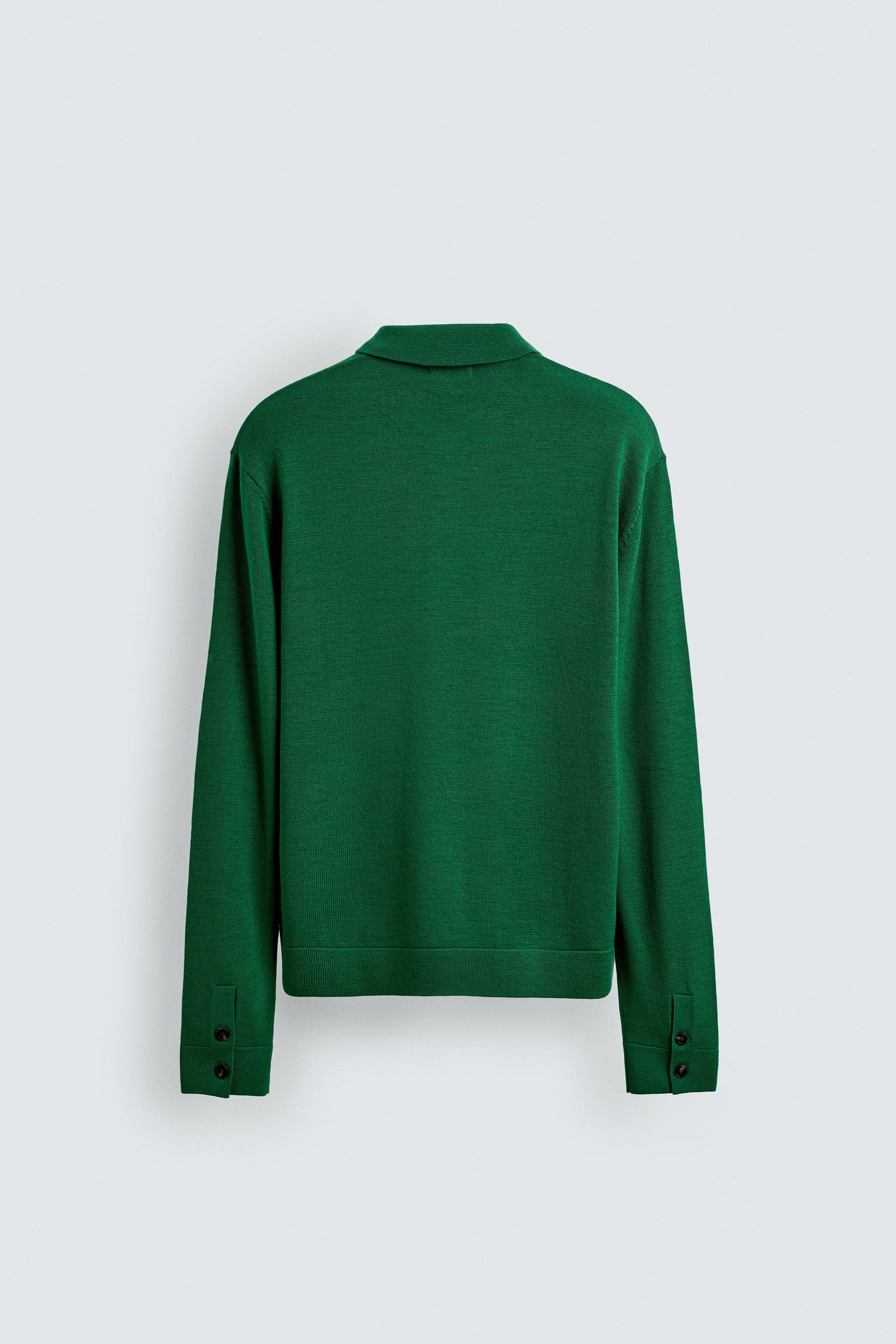 WOOL KNIT POLO SHIRT - Image 8