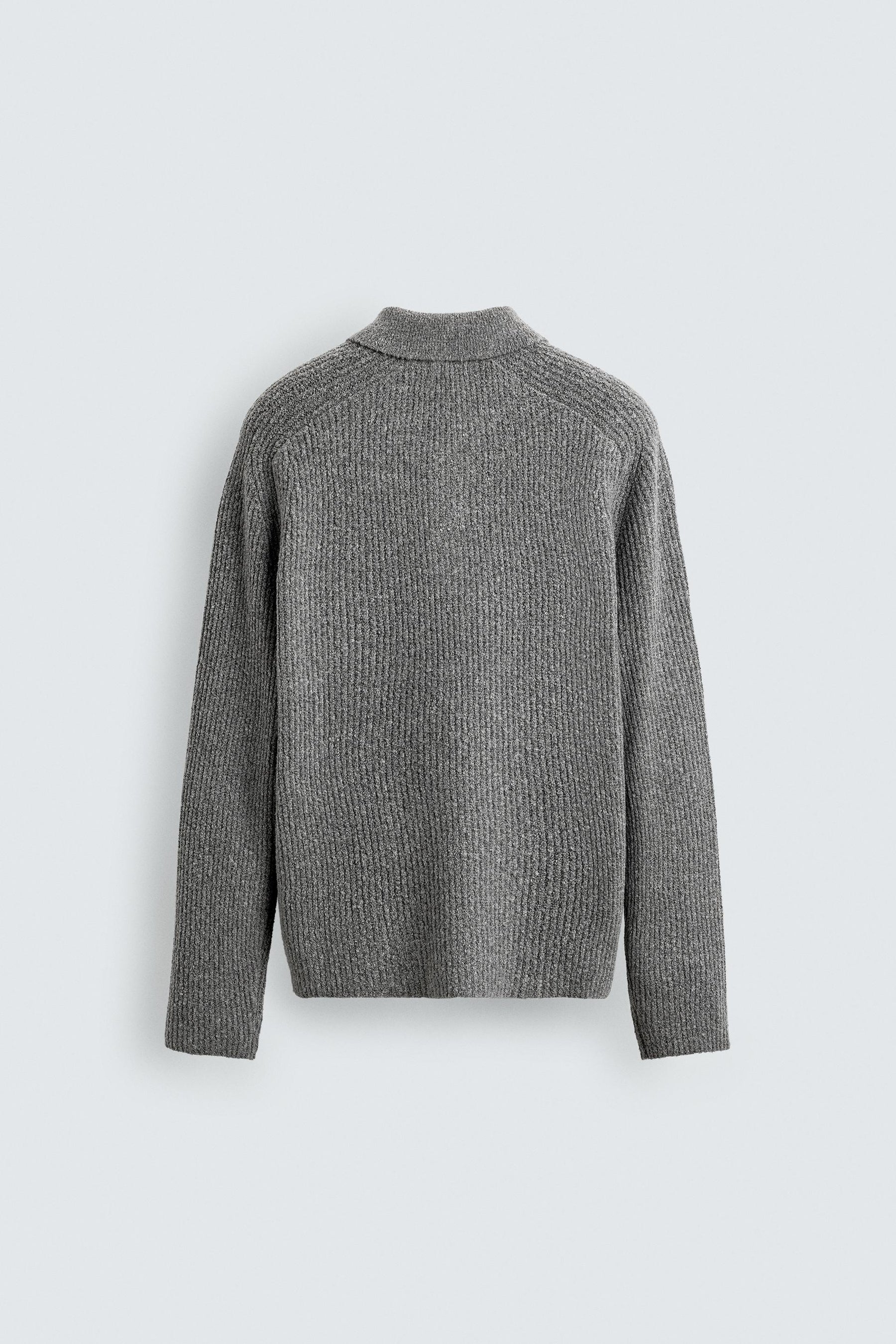 Textured Bouclé Polo