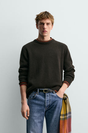 WOOL - CASHMERE JUMPER AARON LEVINE X - Image 2