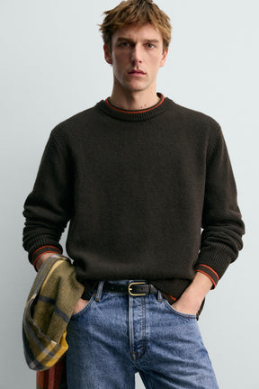 WOOL - CASHMERE JUMPER AARON LEVINE X - Image 6