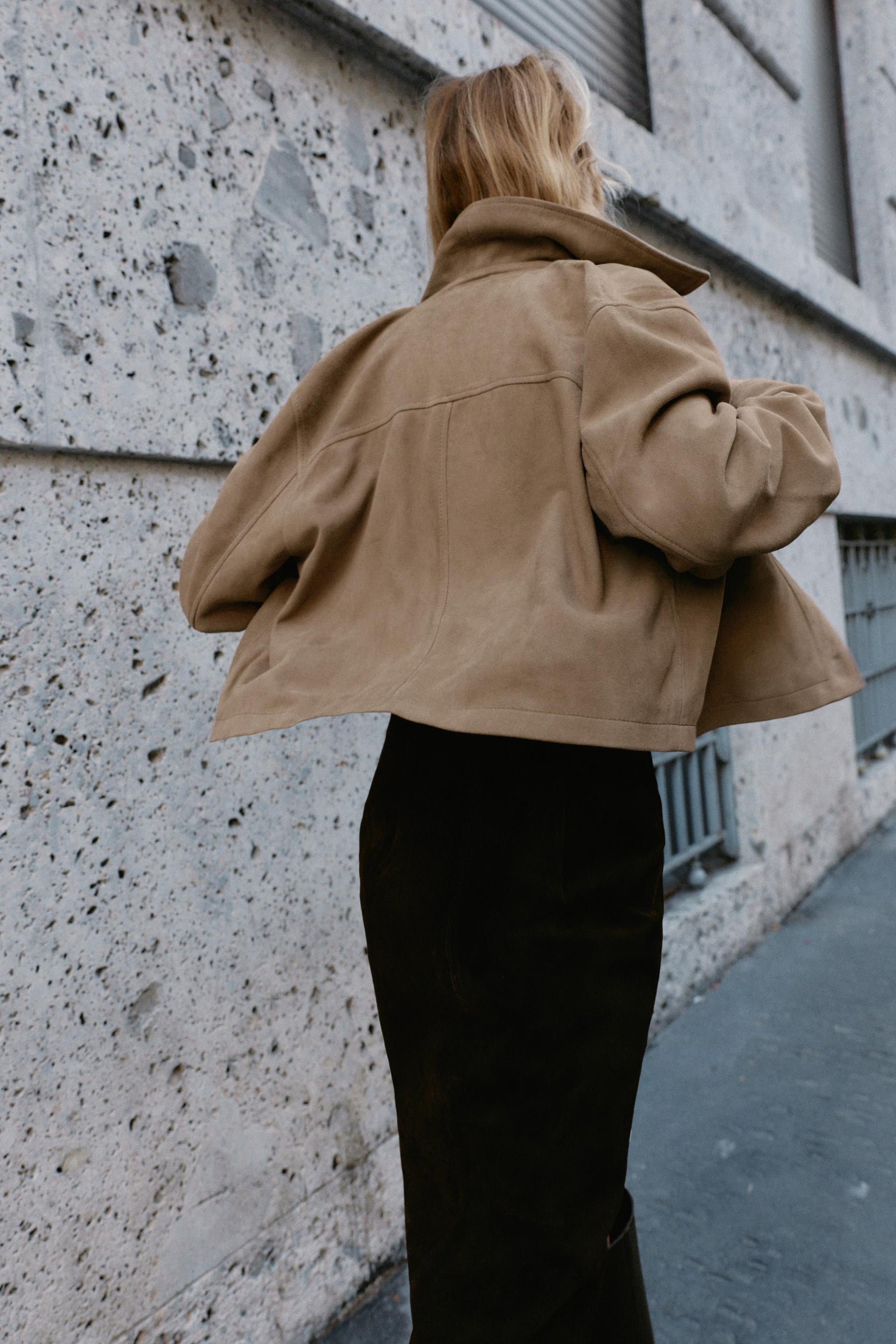 100% LEATHER SHIRT COLLAR JACKET - Image 4