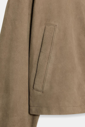 Leather Collar Jacket