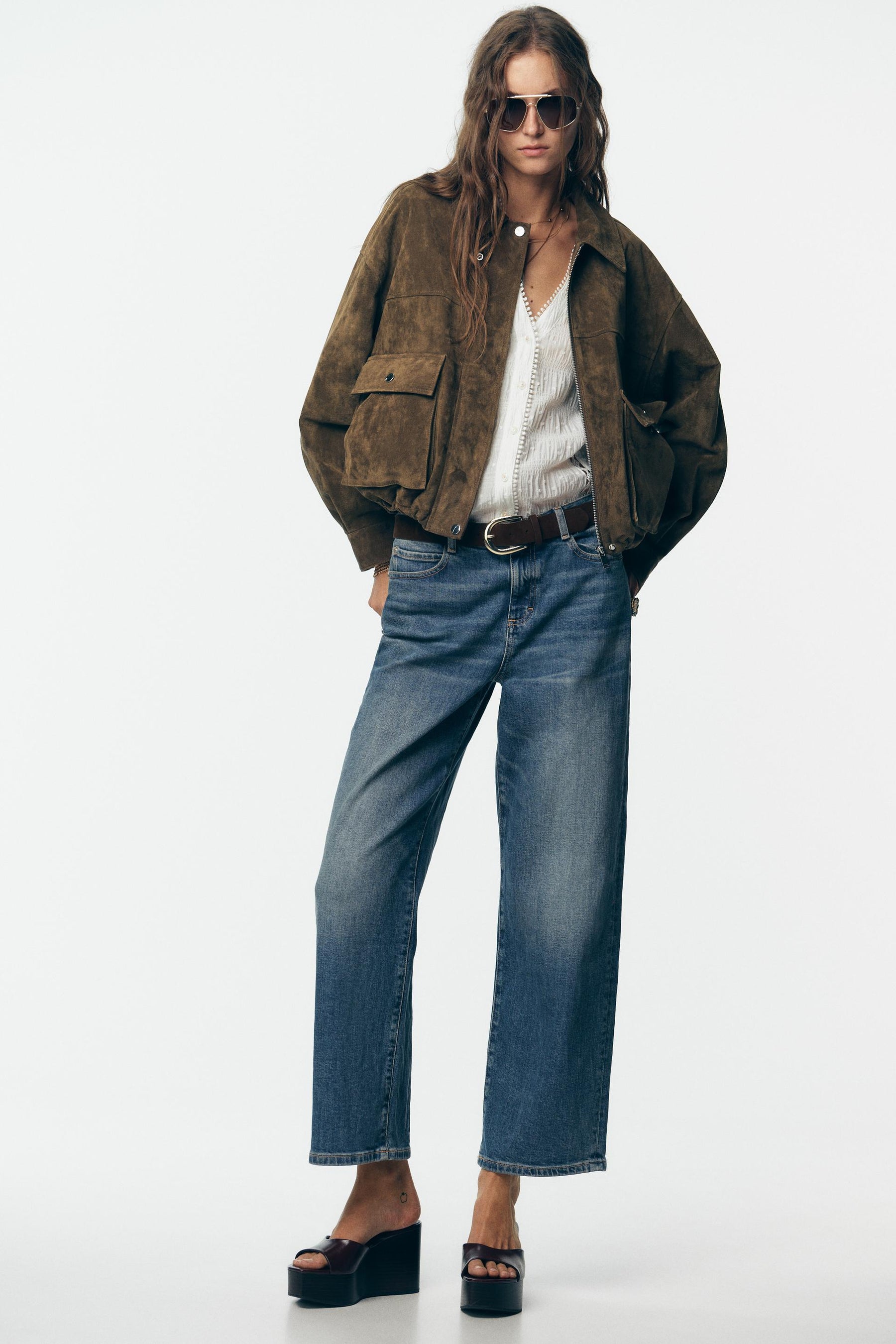 STRAIGHT LOOSE MID-WAIST JEANS