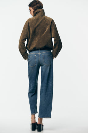 STRAIGHT LOOSE MID-WAIST JEANS
