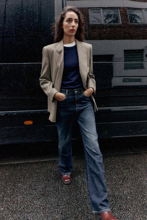 Straight High-Waist Full Length