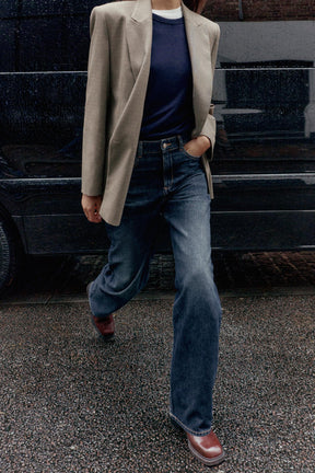 Straight High-Waist Full Length