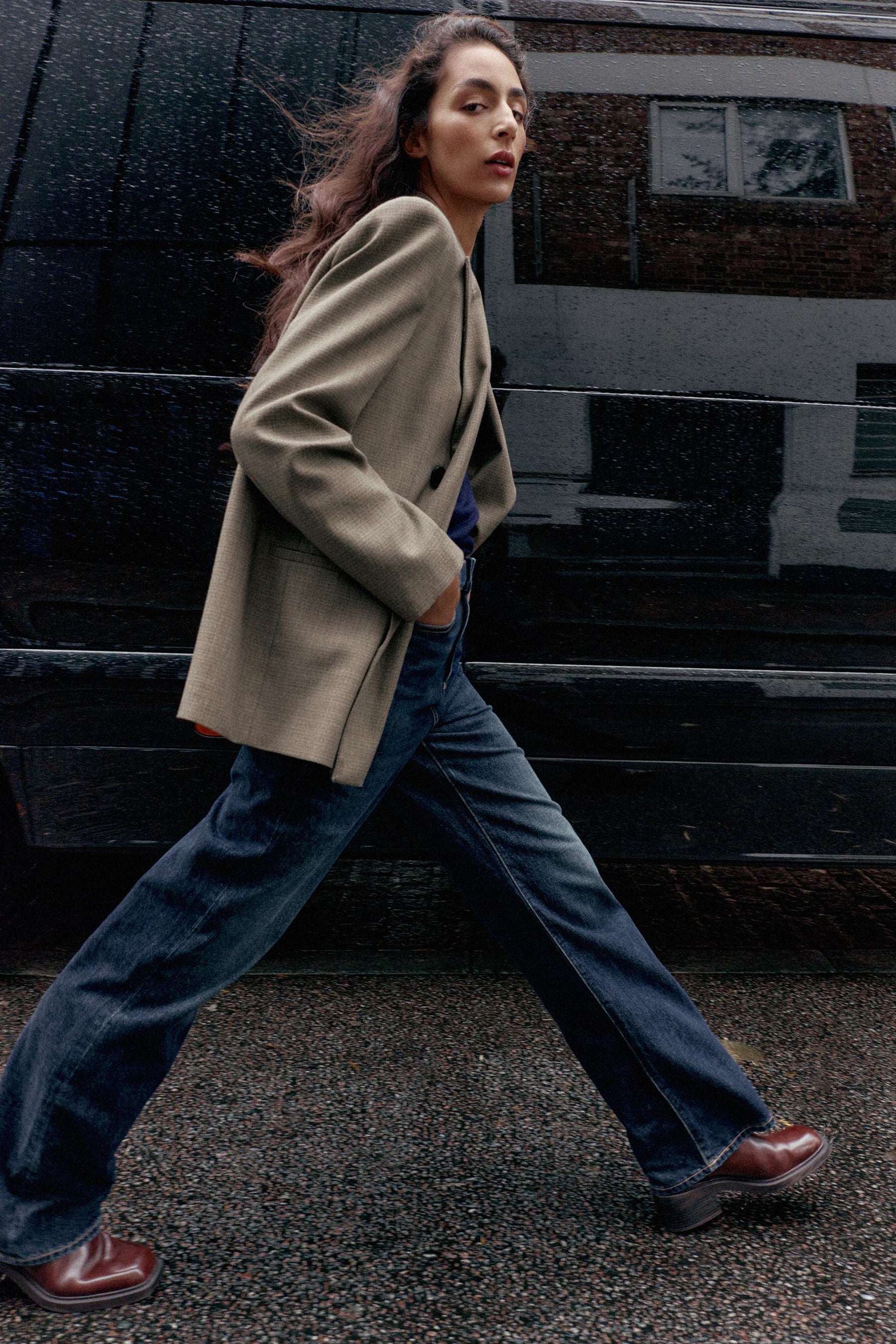 Straight High-Waist Full Length