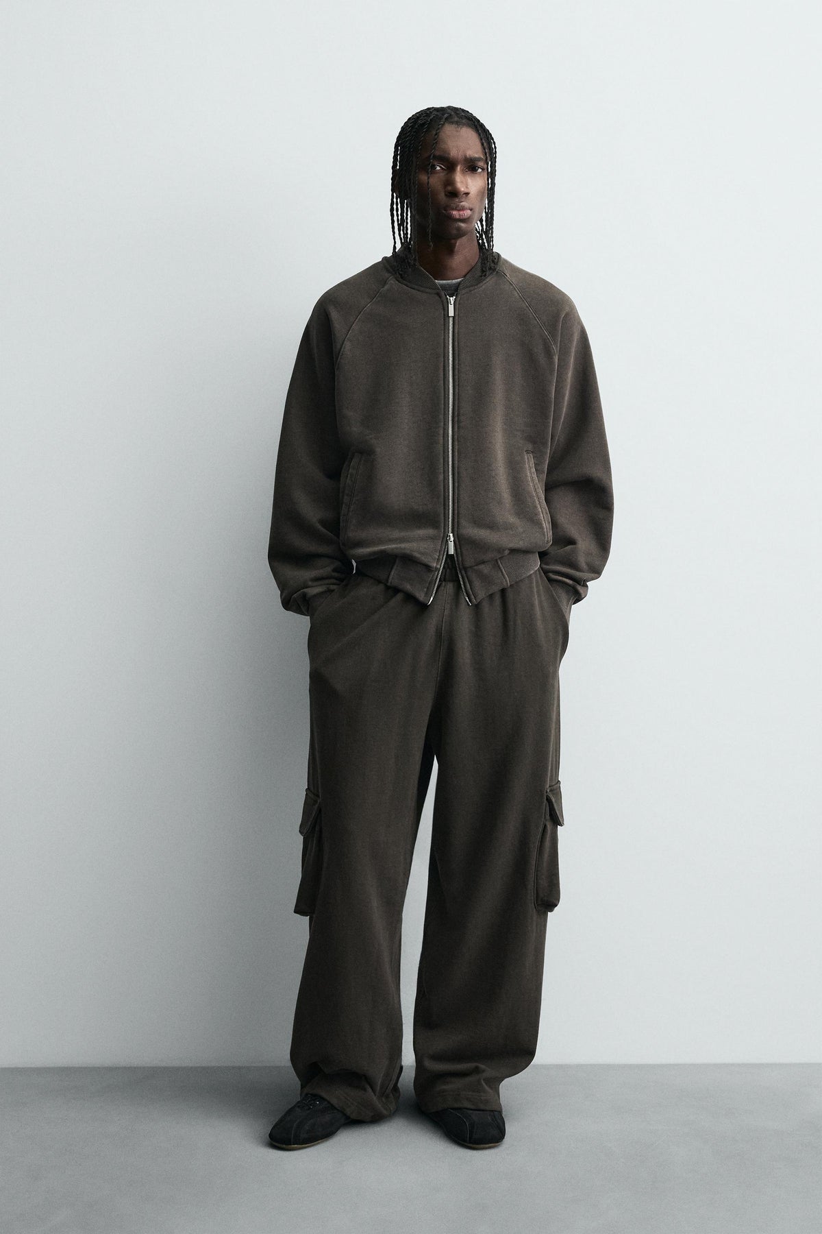 WASHED CARGO TROUSERS - Image 1