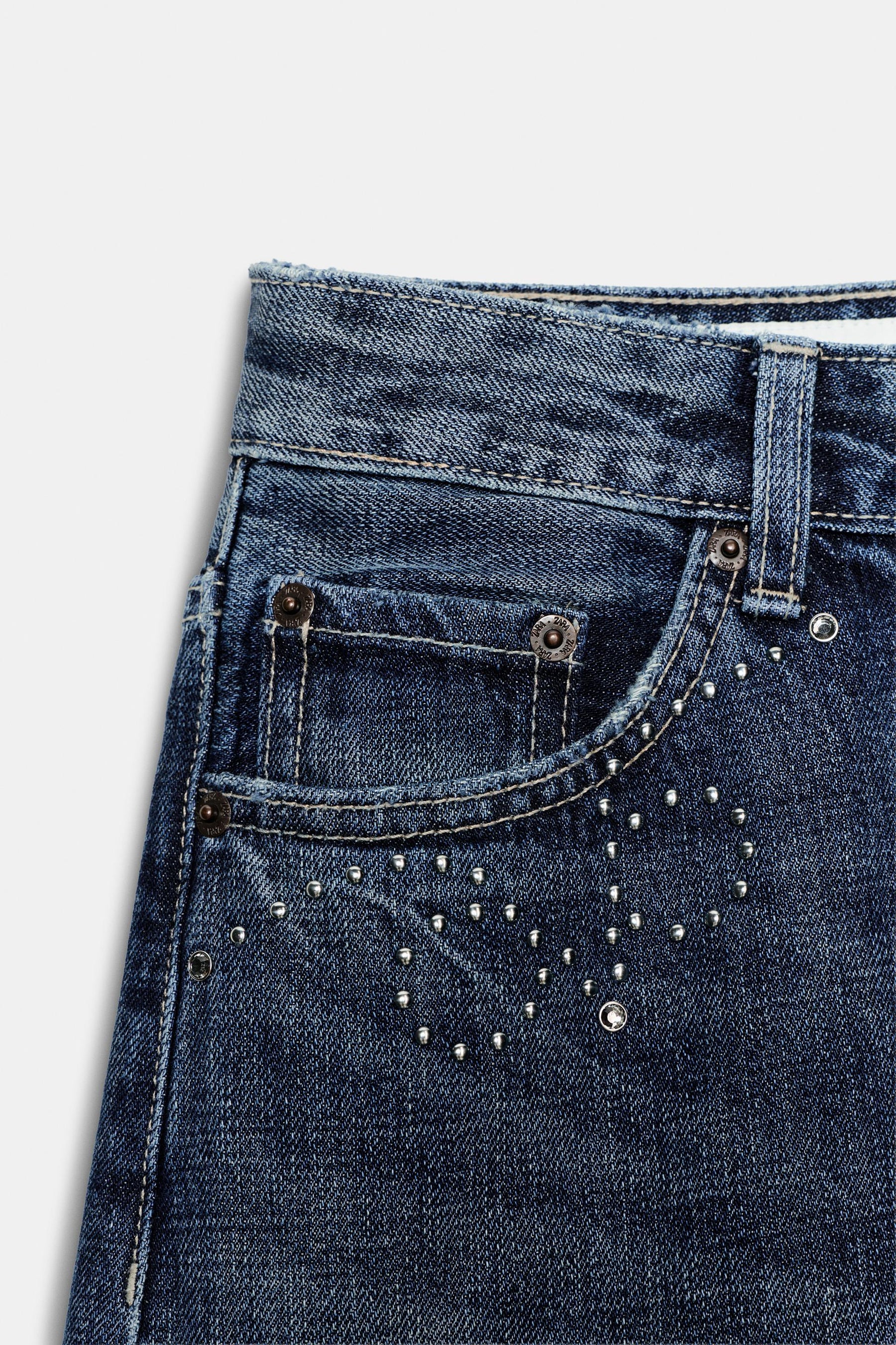 Metal Stud Jeans
