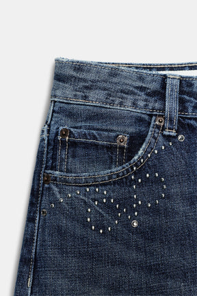 Metal Stud Jeans