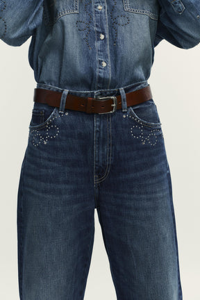 Metal Stud Jeans