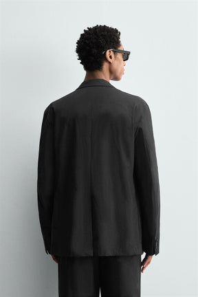 POPLIN SUIT BLAZER - Image 3