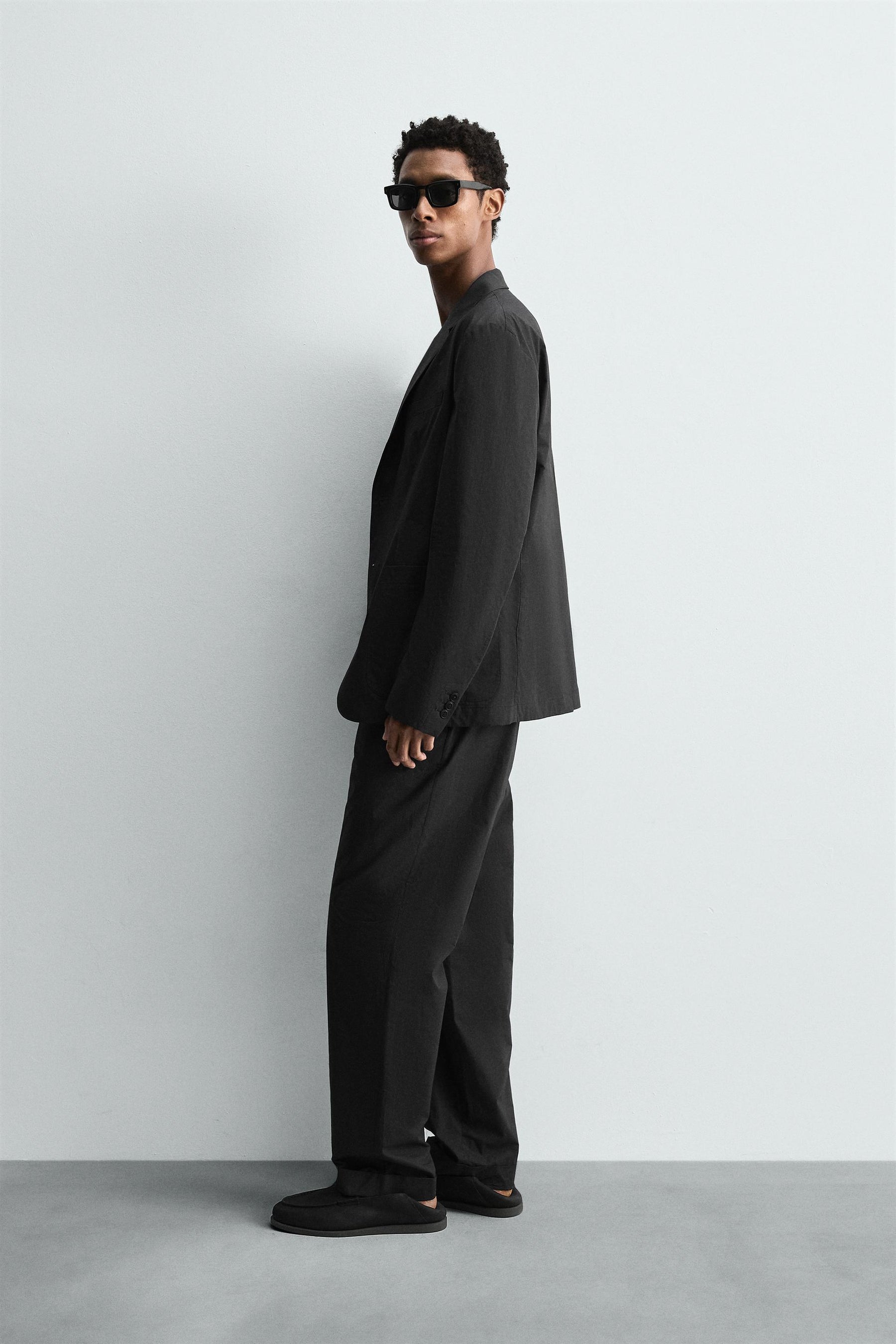 POPLIN SUIT BLAZER - Image 4