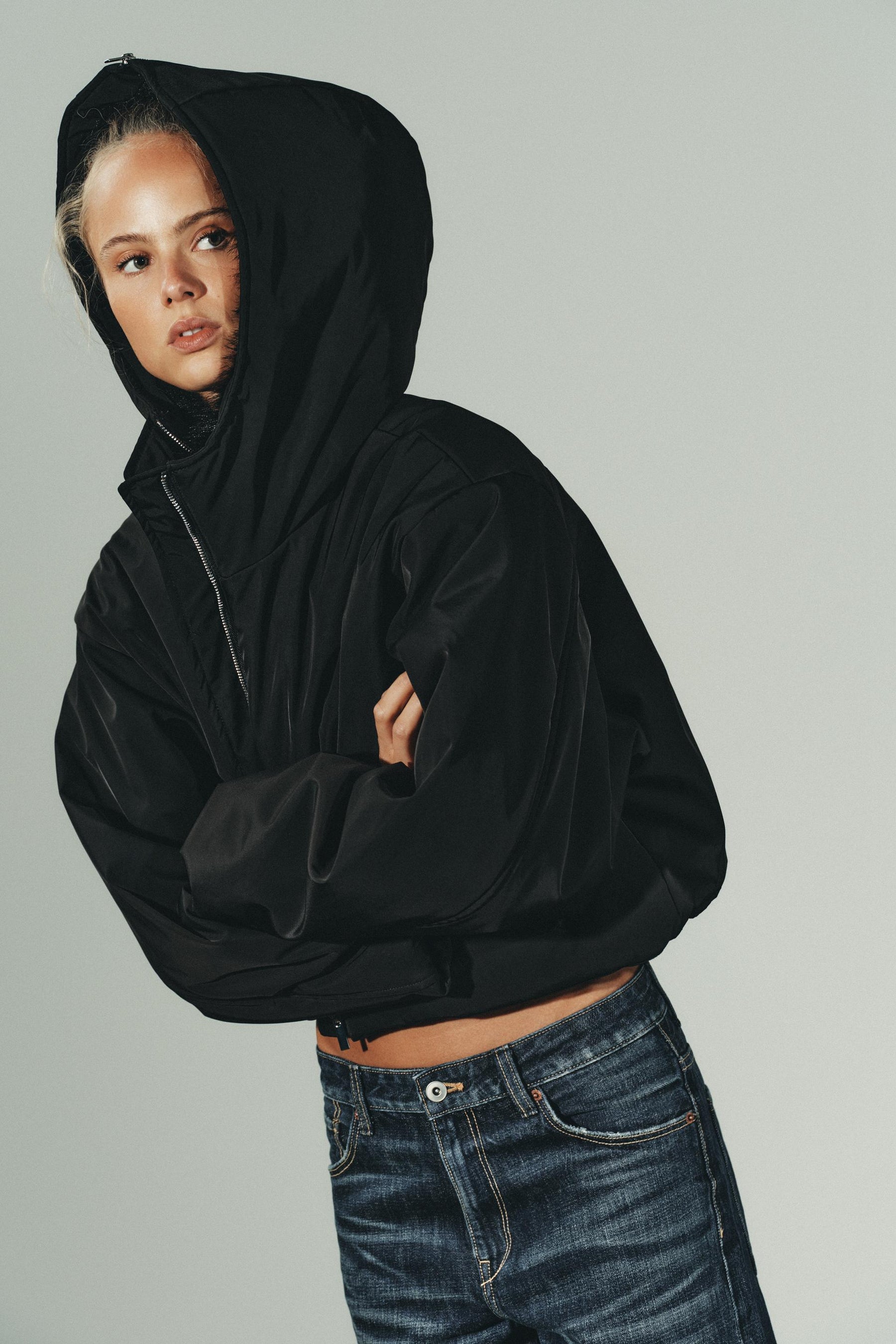 Quilted Jacket with Fur