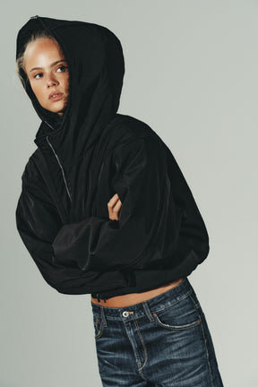 Quilted Jacket with Fur