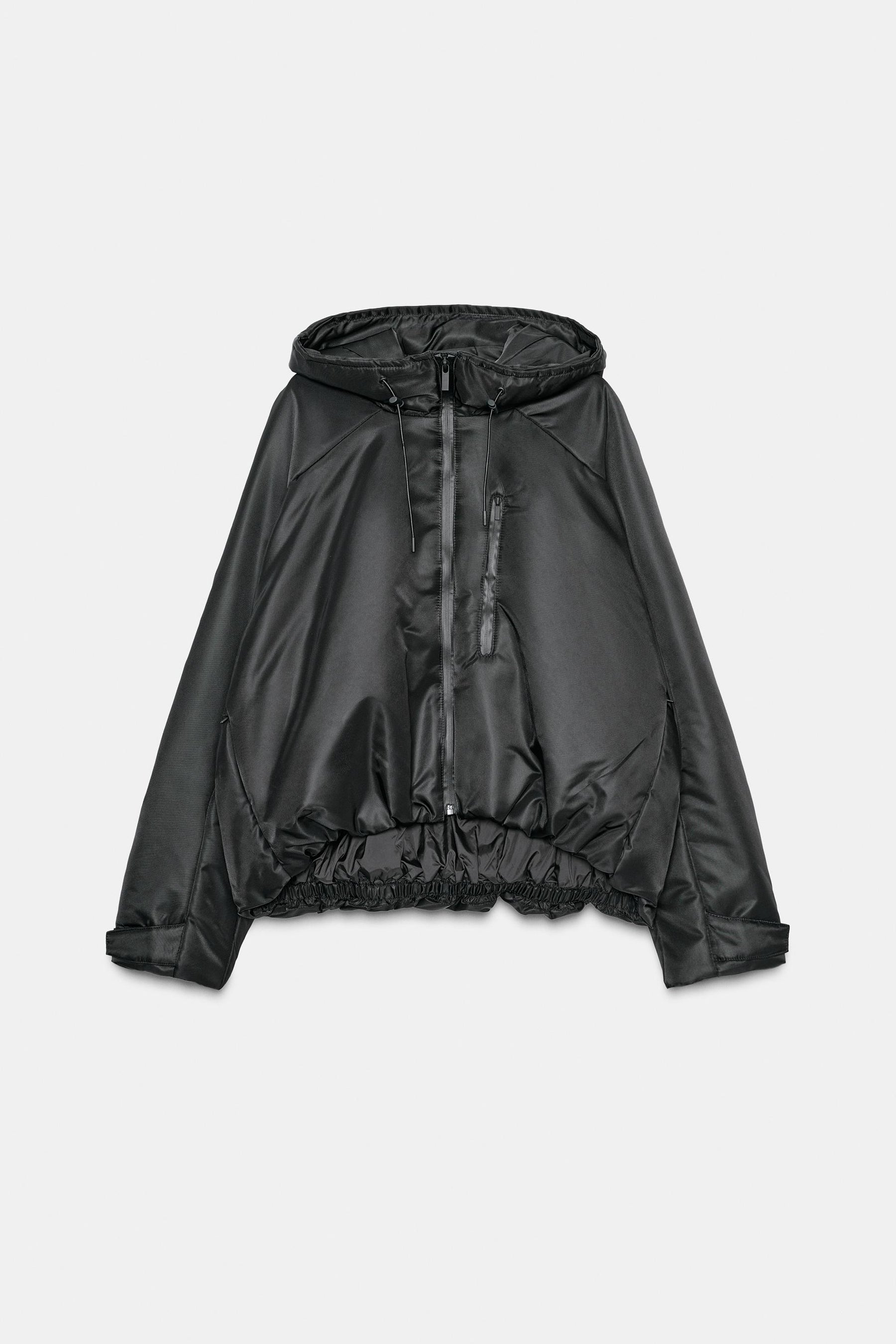 Windproof puffer jacket with