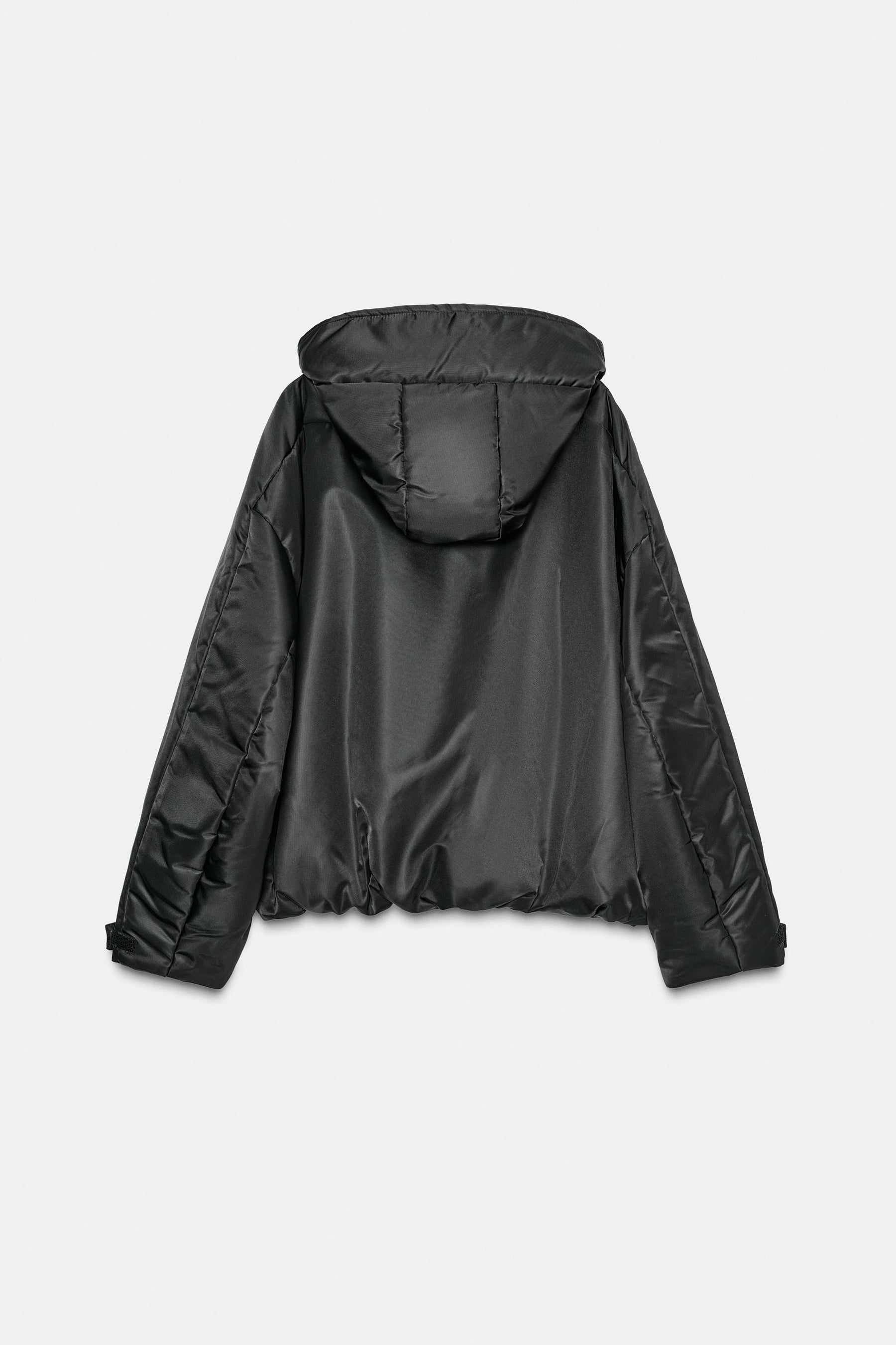 Windproof puffer jacket with