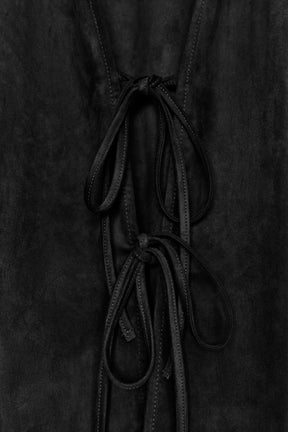 FAUX SUEDE SHIRT WITH