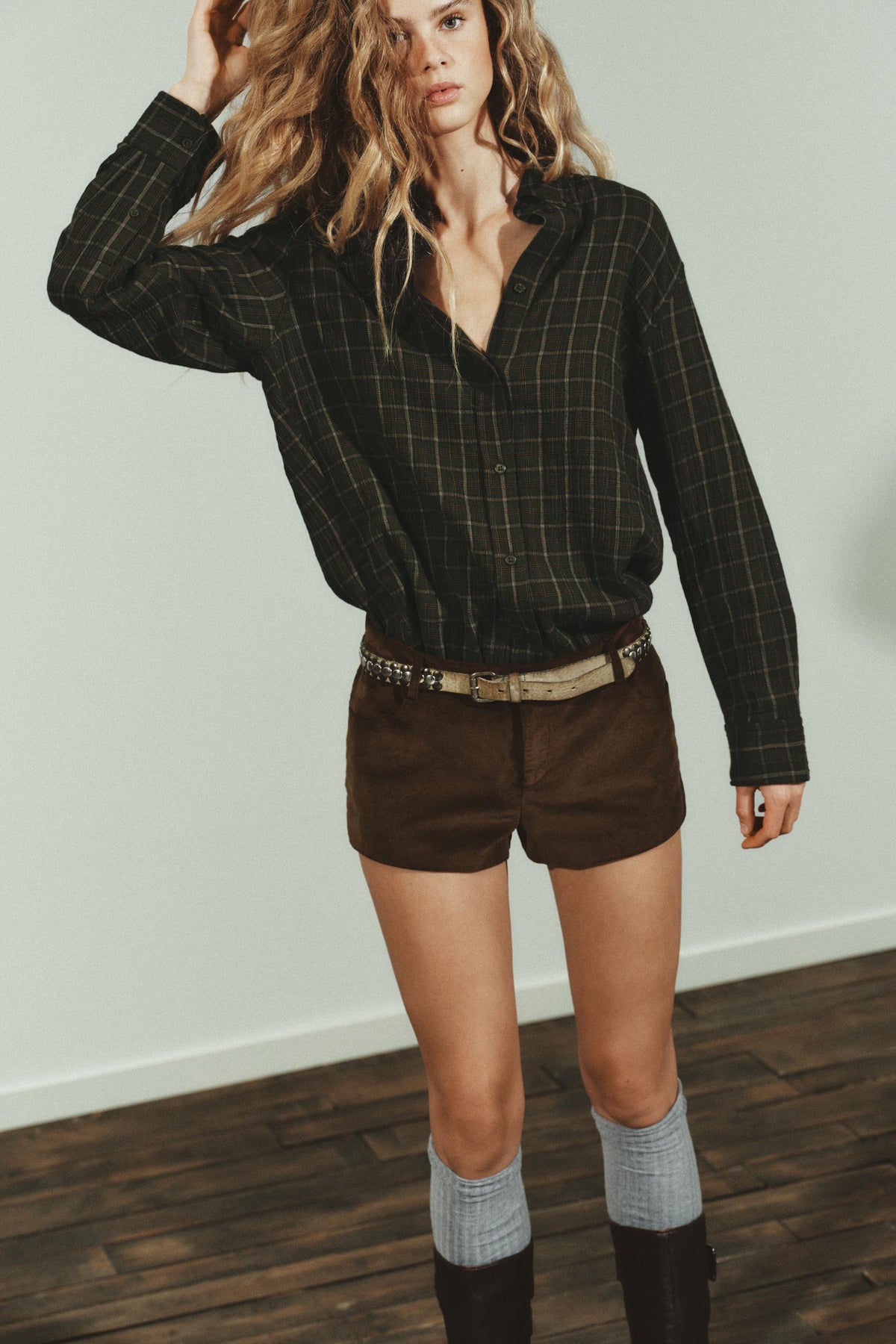 OVERSIZED CHECK SHIRT