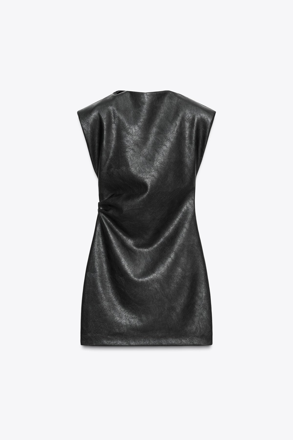 Faux Leather Dress