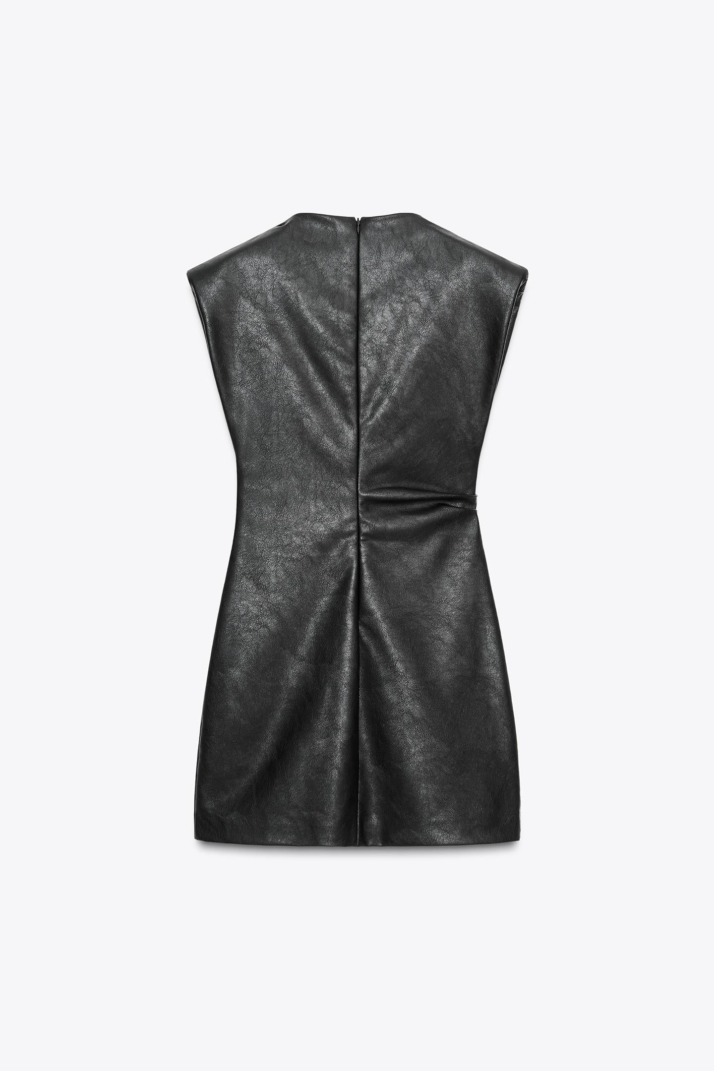 Faux Leather Dress