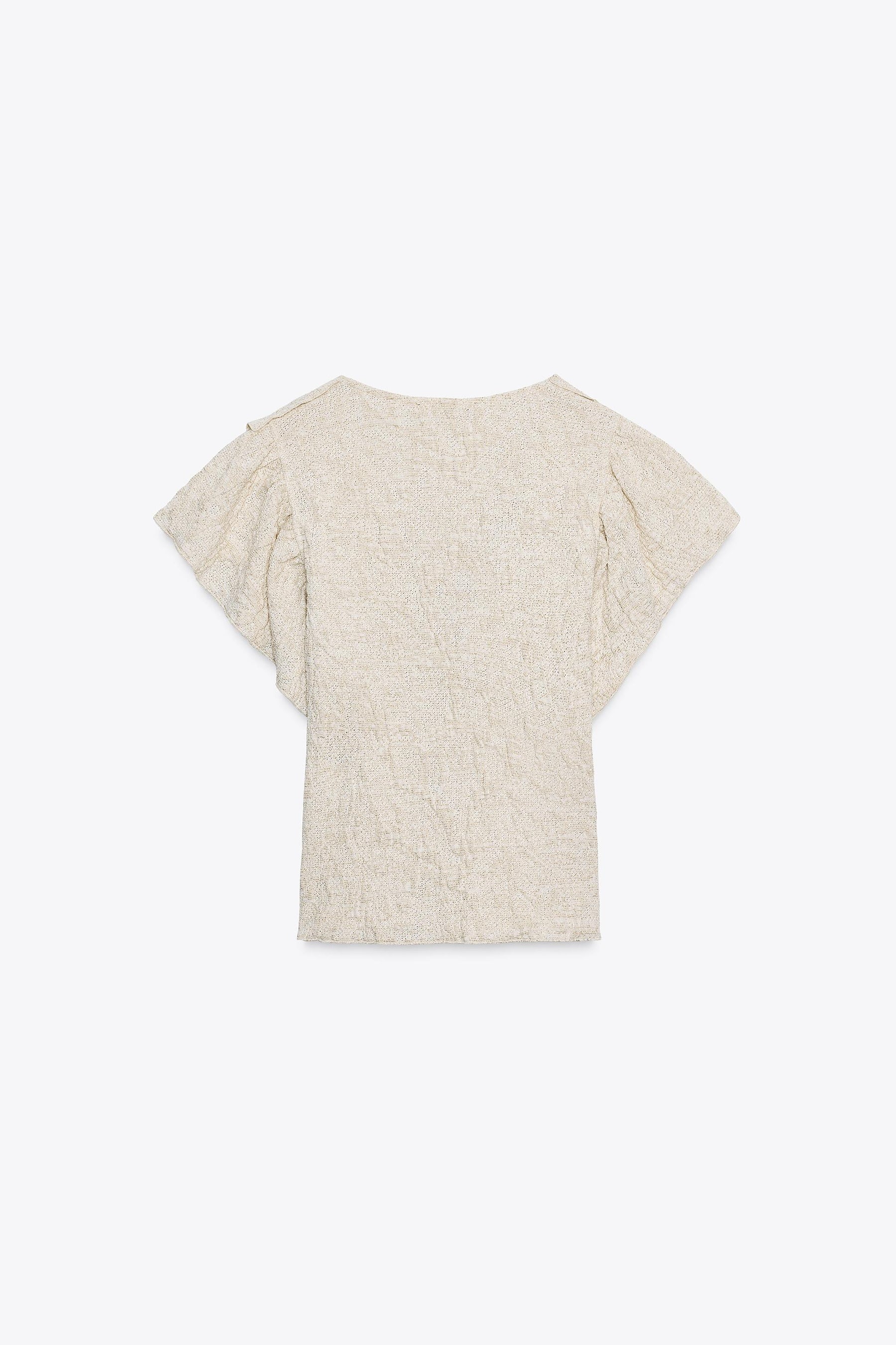 METALLIC JACQUARD TOP