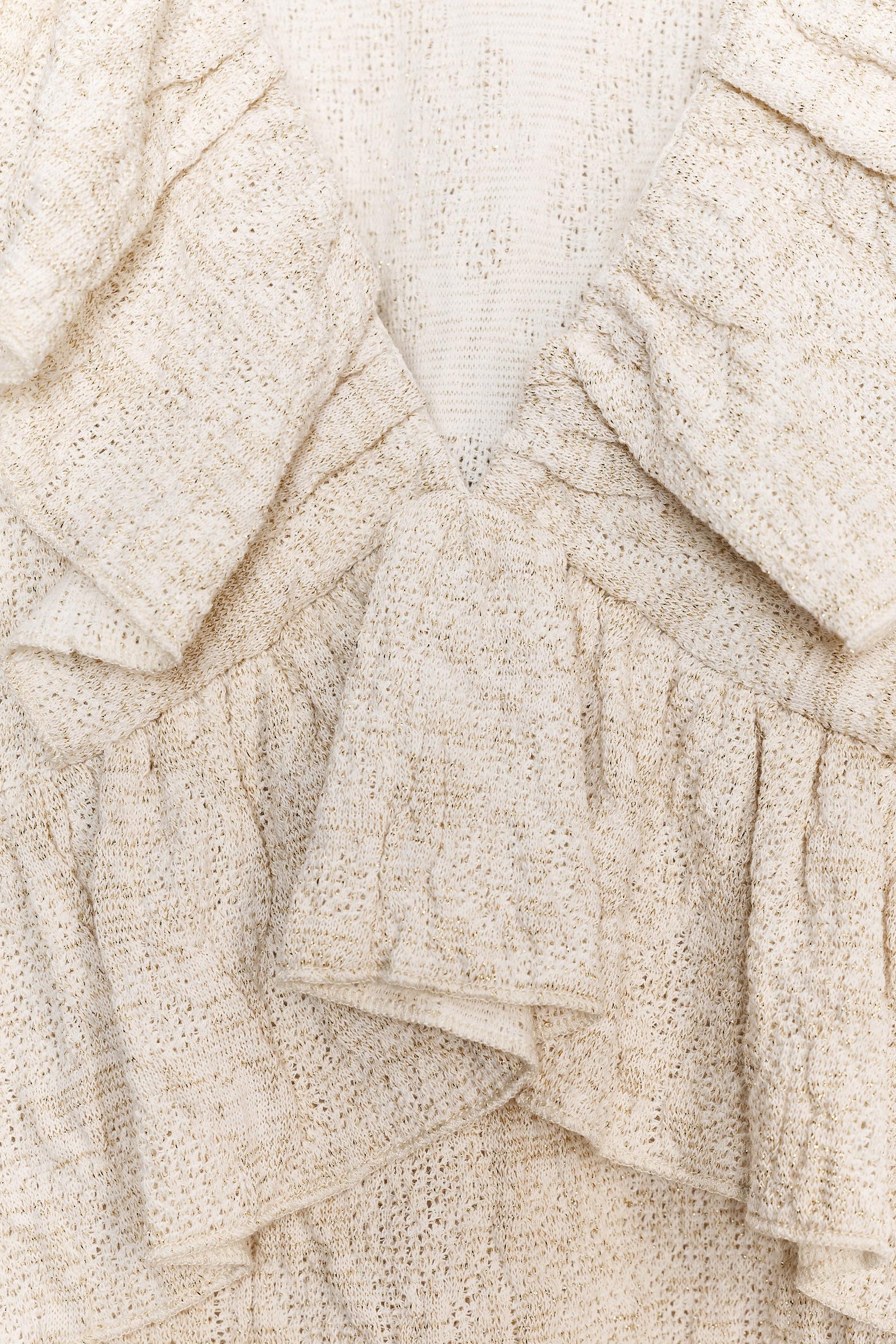 METALLIC JACQUARD TOP