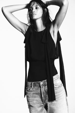 Georgette Bodysuit with Bows