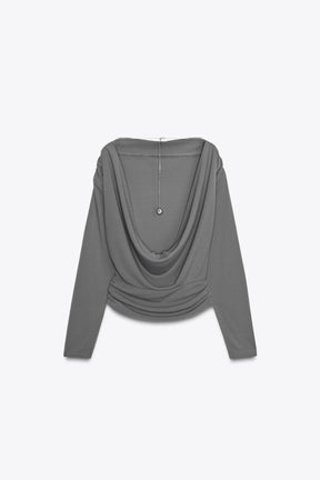 Draped Back Top