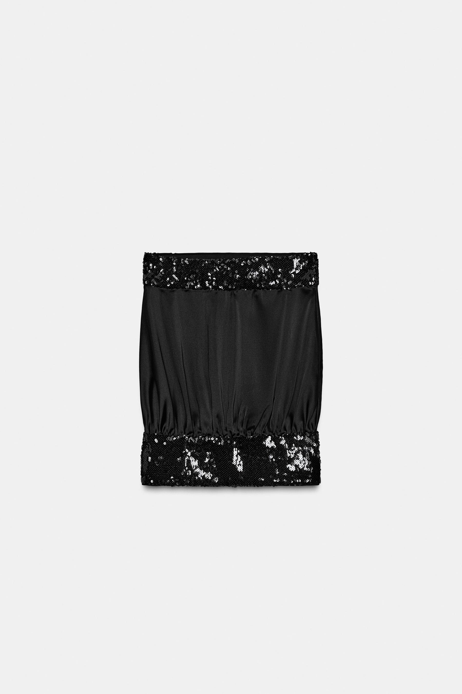 Sequin Embellished Bandeau Top