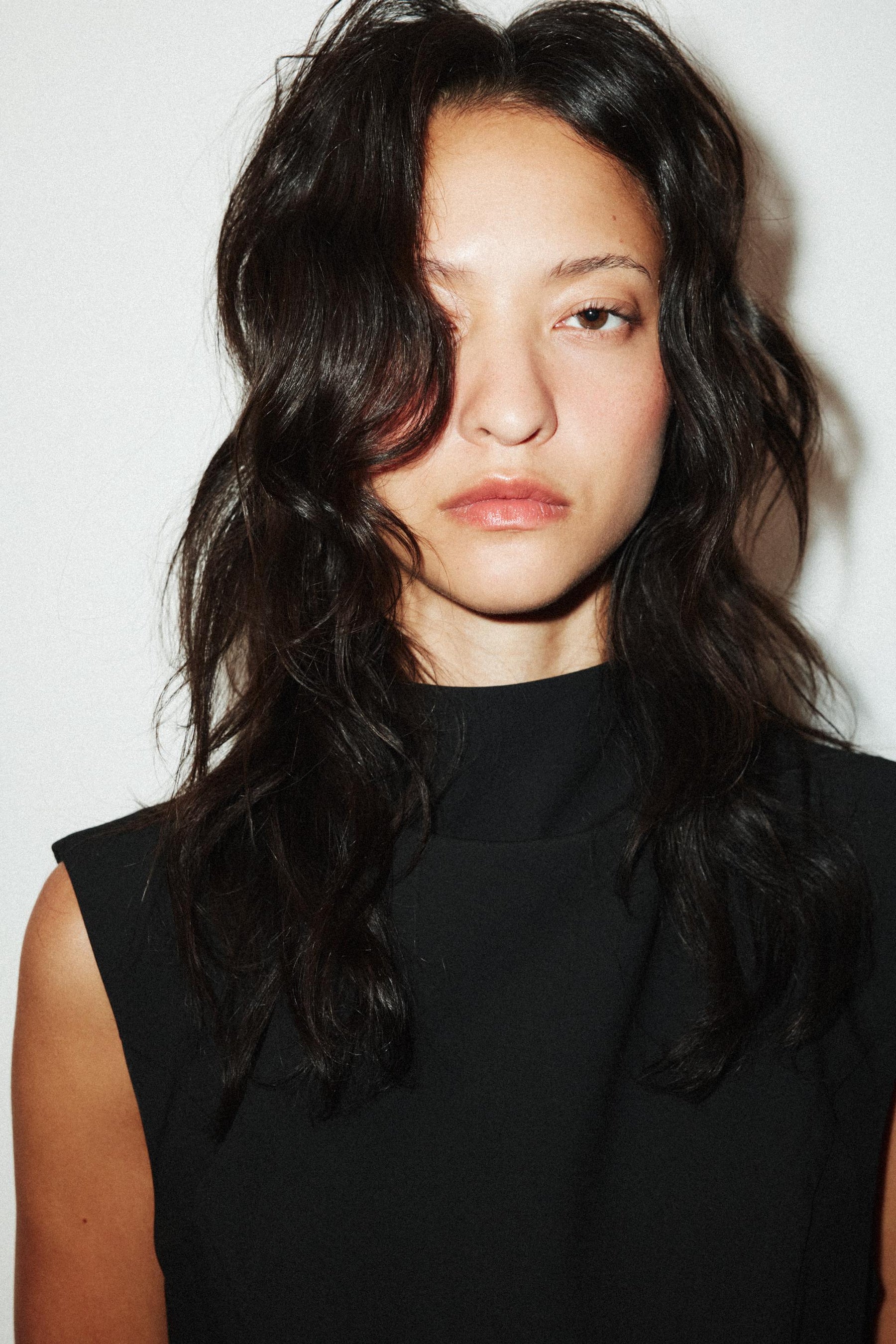 Tie-detail short dress.