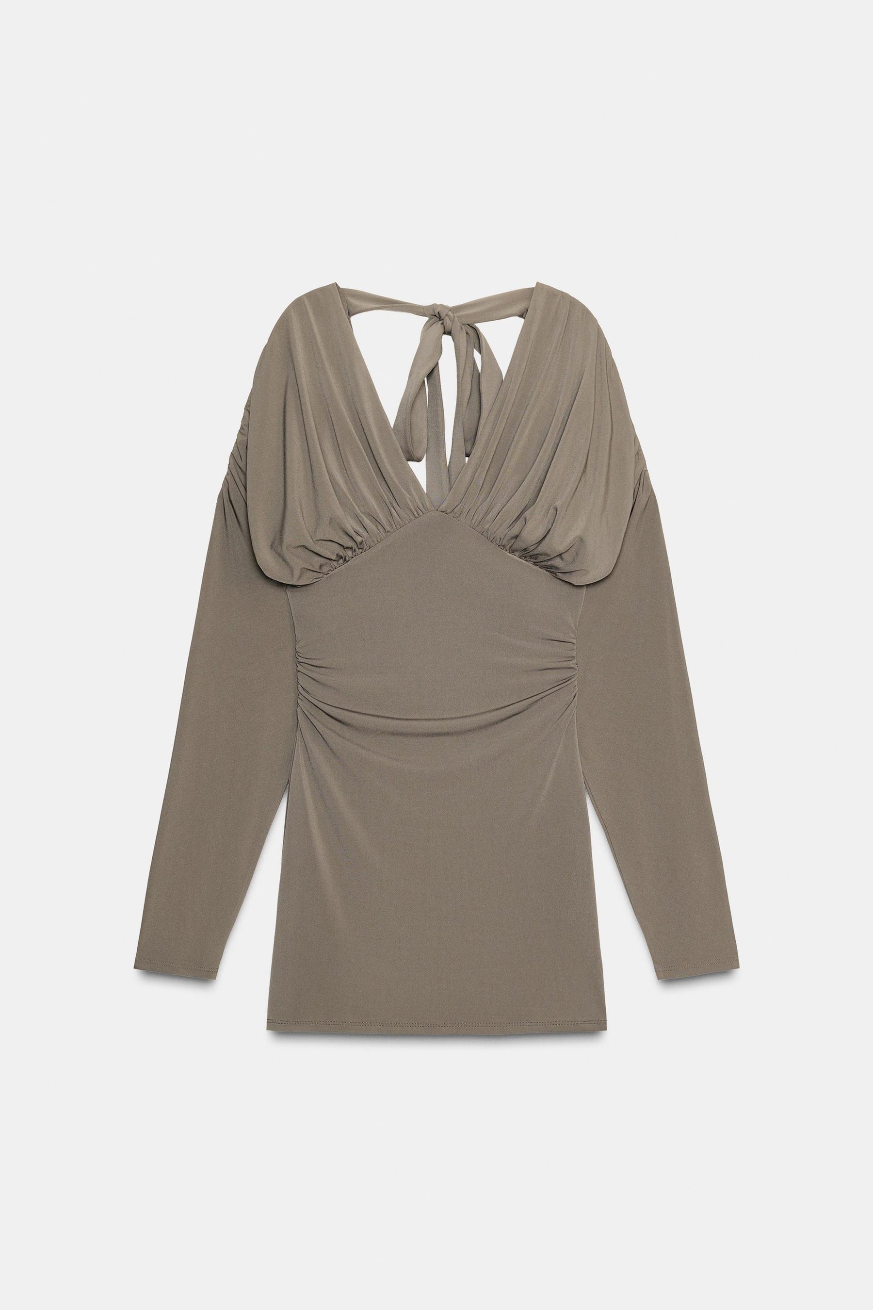 VOLUMINOUS SHORT DRESS - Image 8