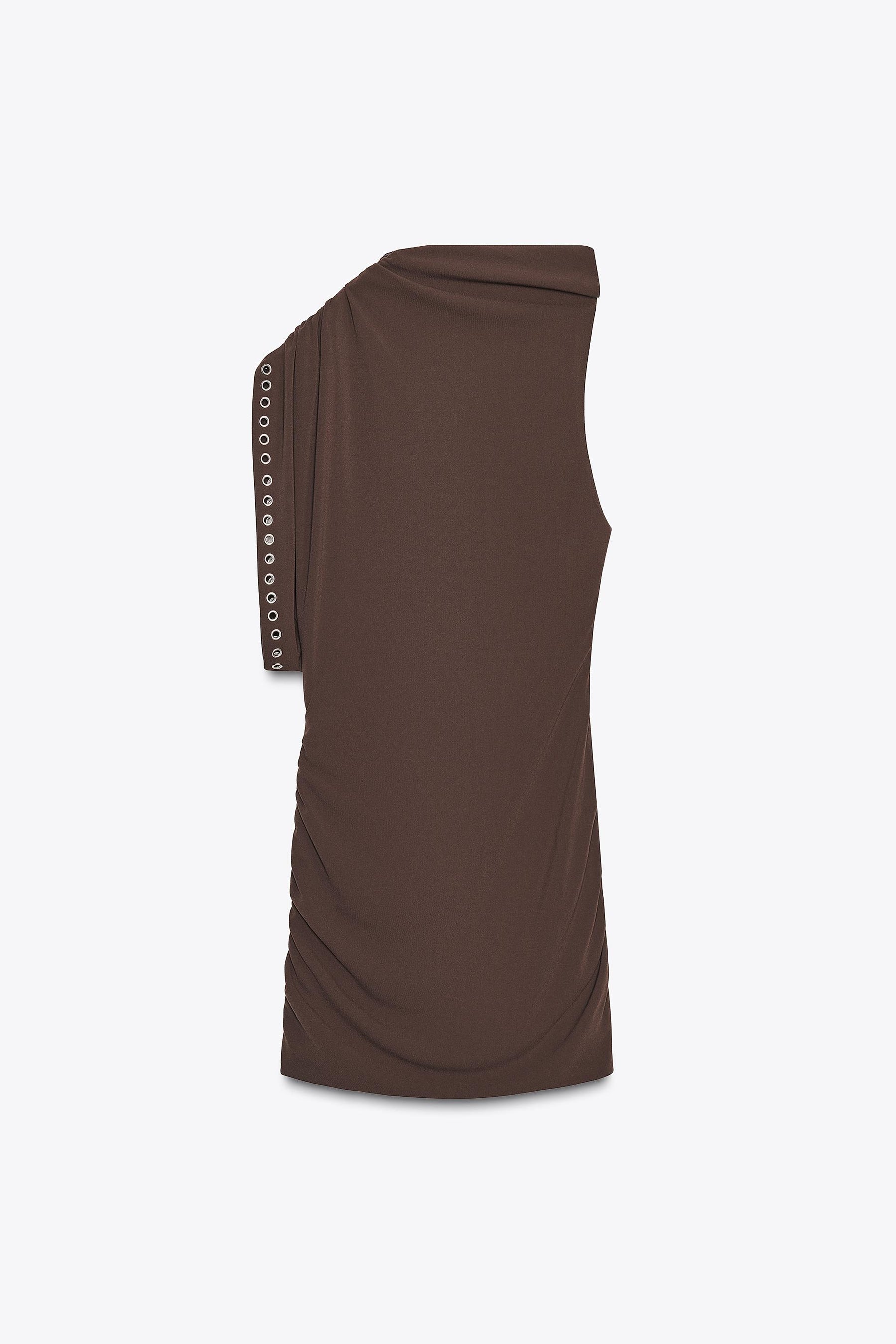 ASYMMETRIC SHORT DRESS WITH RUFFLES - Image 3