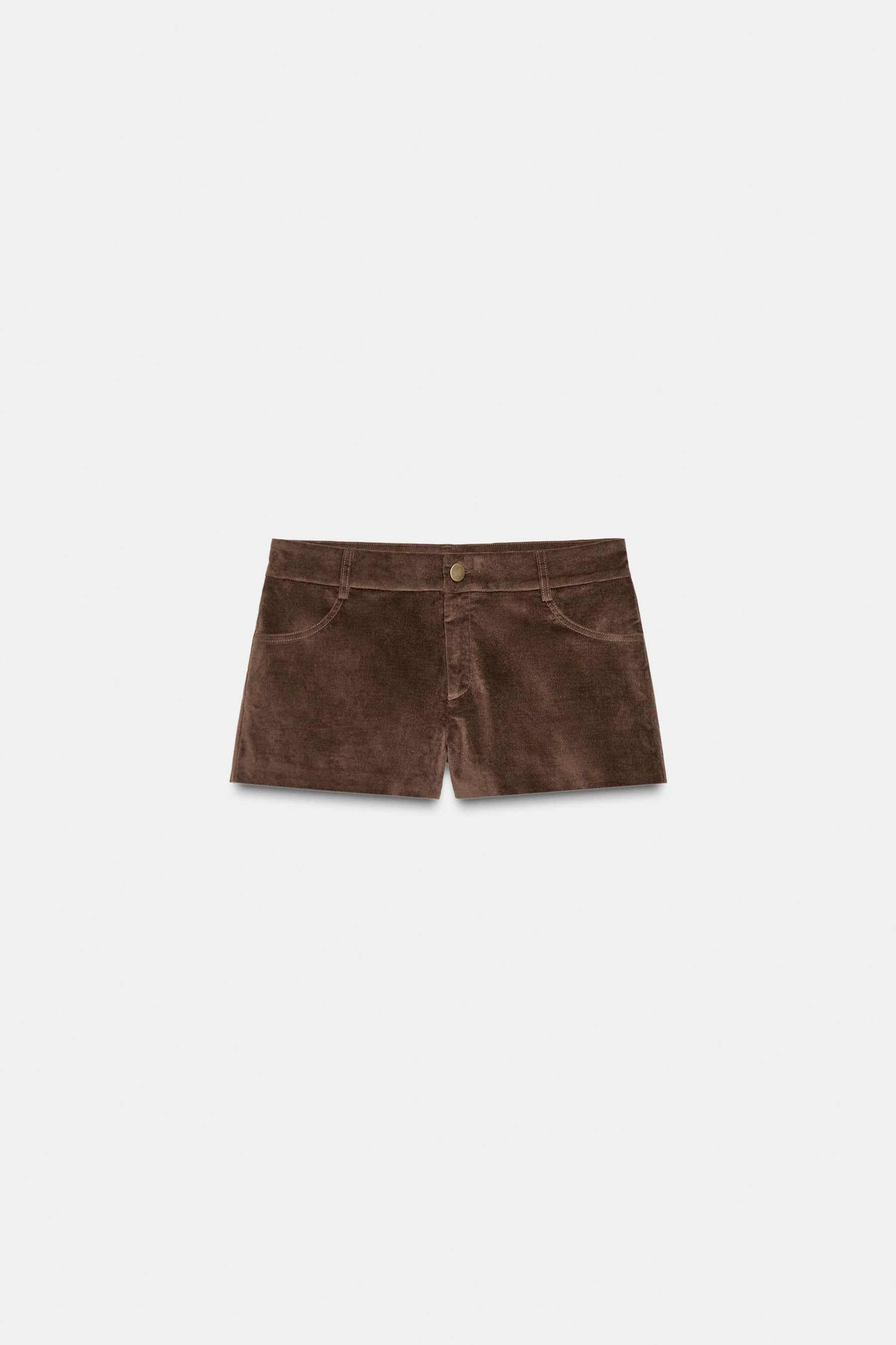 Suede Mini Shorts