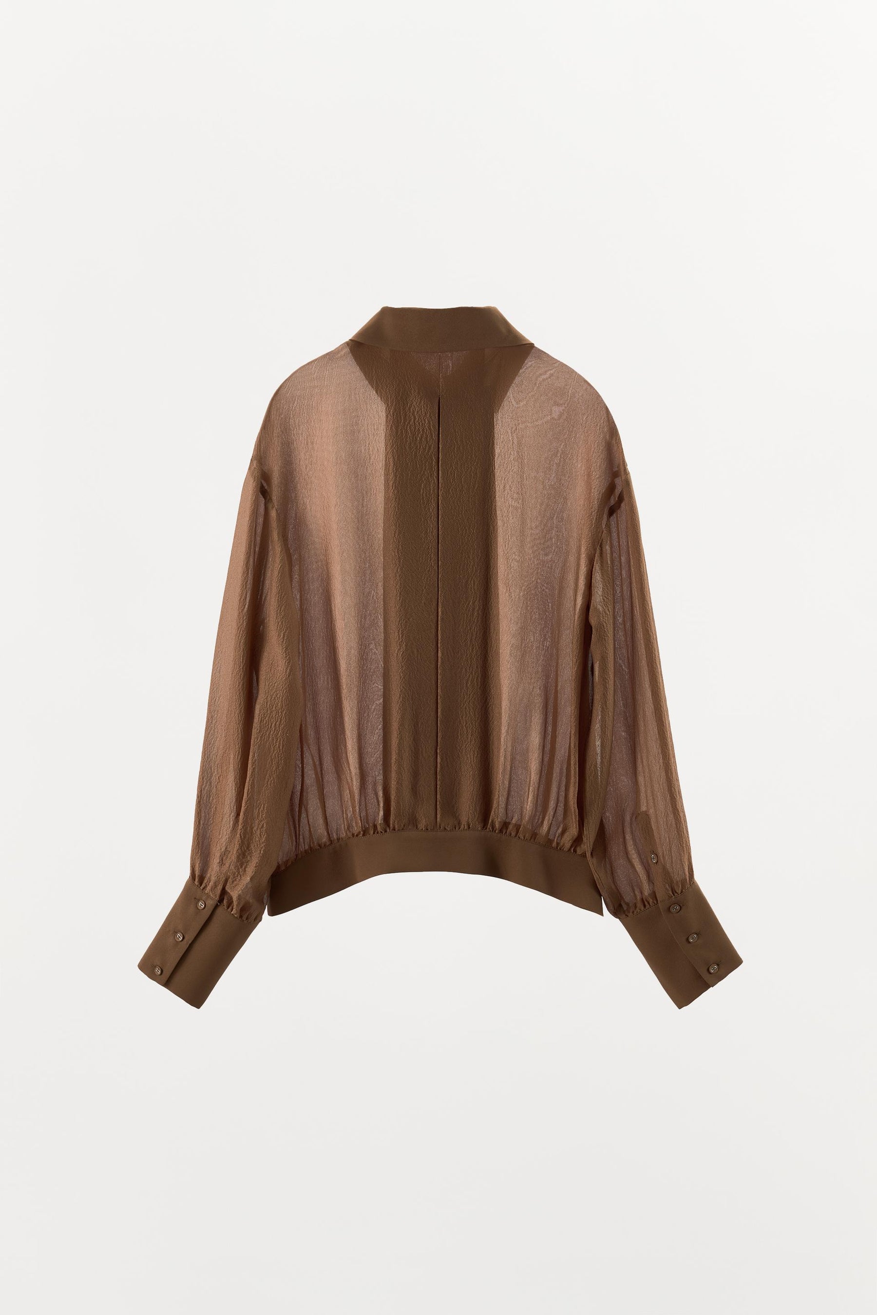 Silk Double-Breasted Shirt