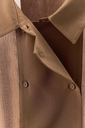 Silk Double-Breasted Shirt