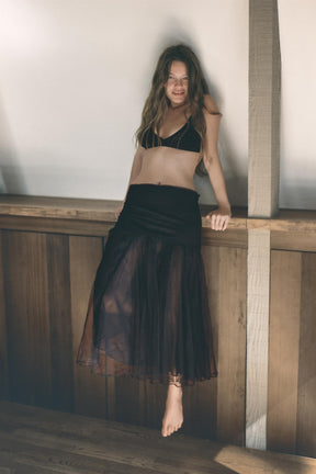 LACE TULLE SKIRT