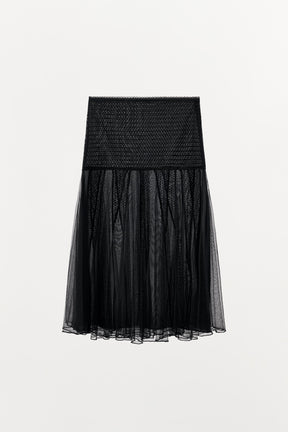 LACE TULLE SKIRT