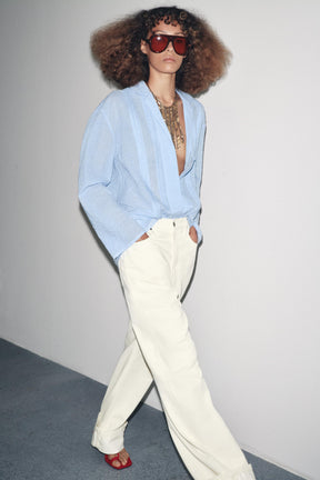 Textured Oversize Shirt