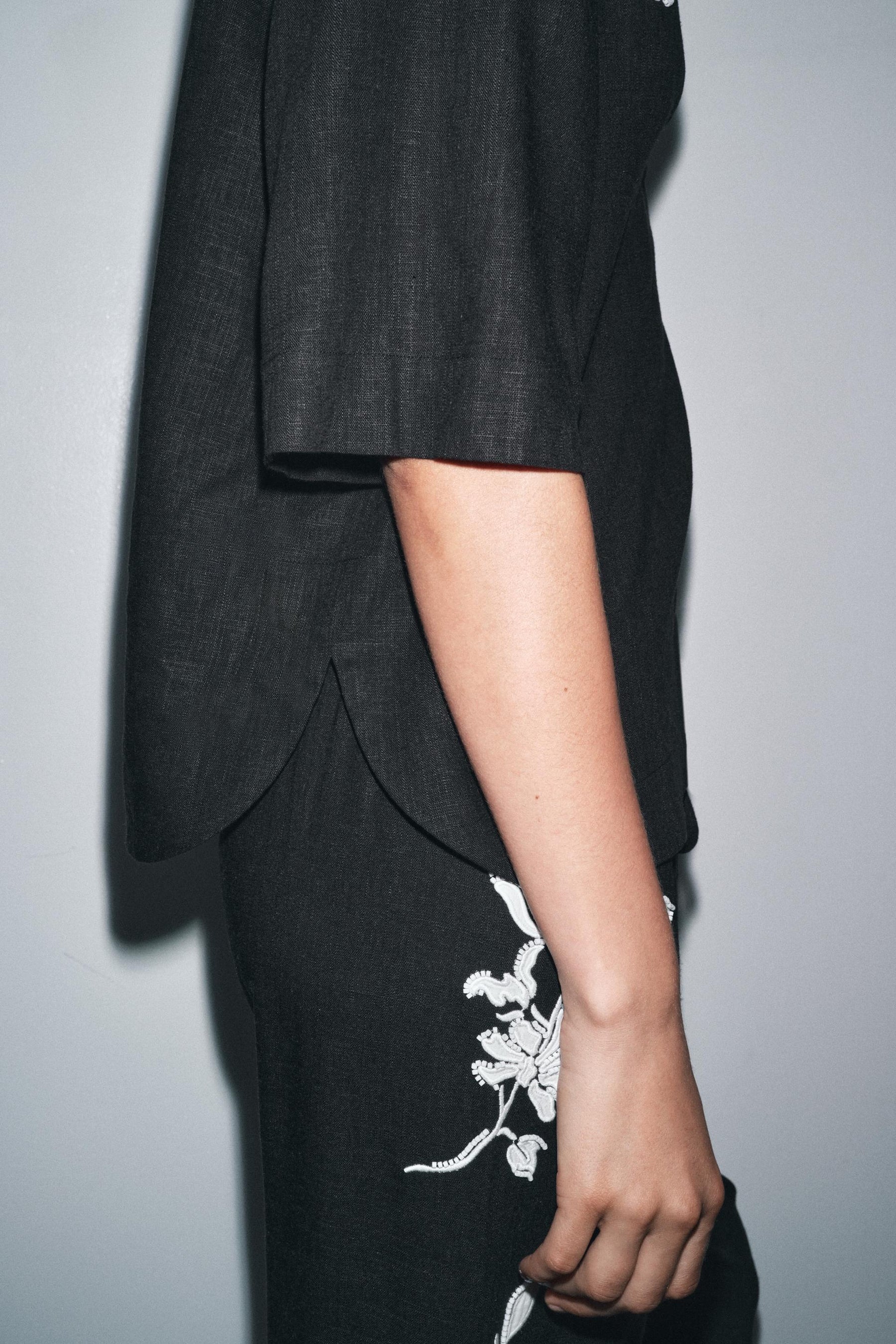 Beaded Embroidery Shirt