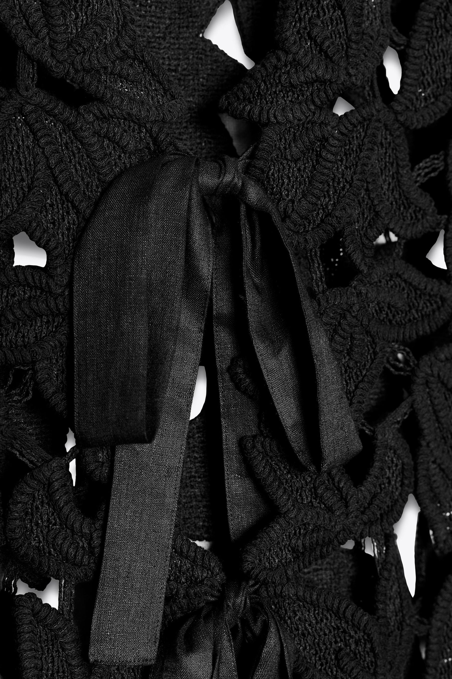 ZW COLLECTION CROCHET WAISTCOAT - Image 3