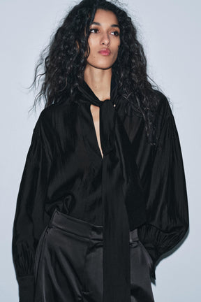 Flowing Shirt with Ties