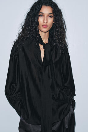 Flowing Shirt with Ties