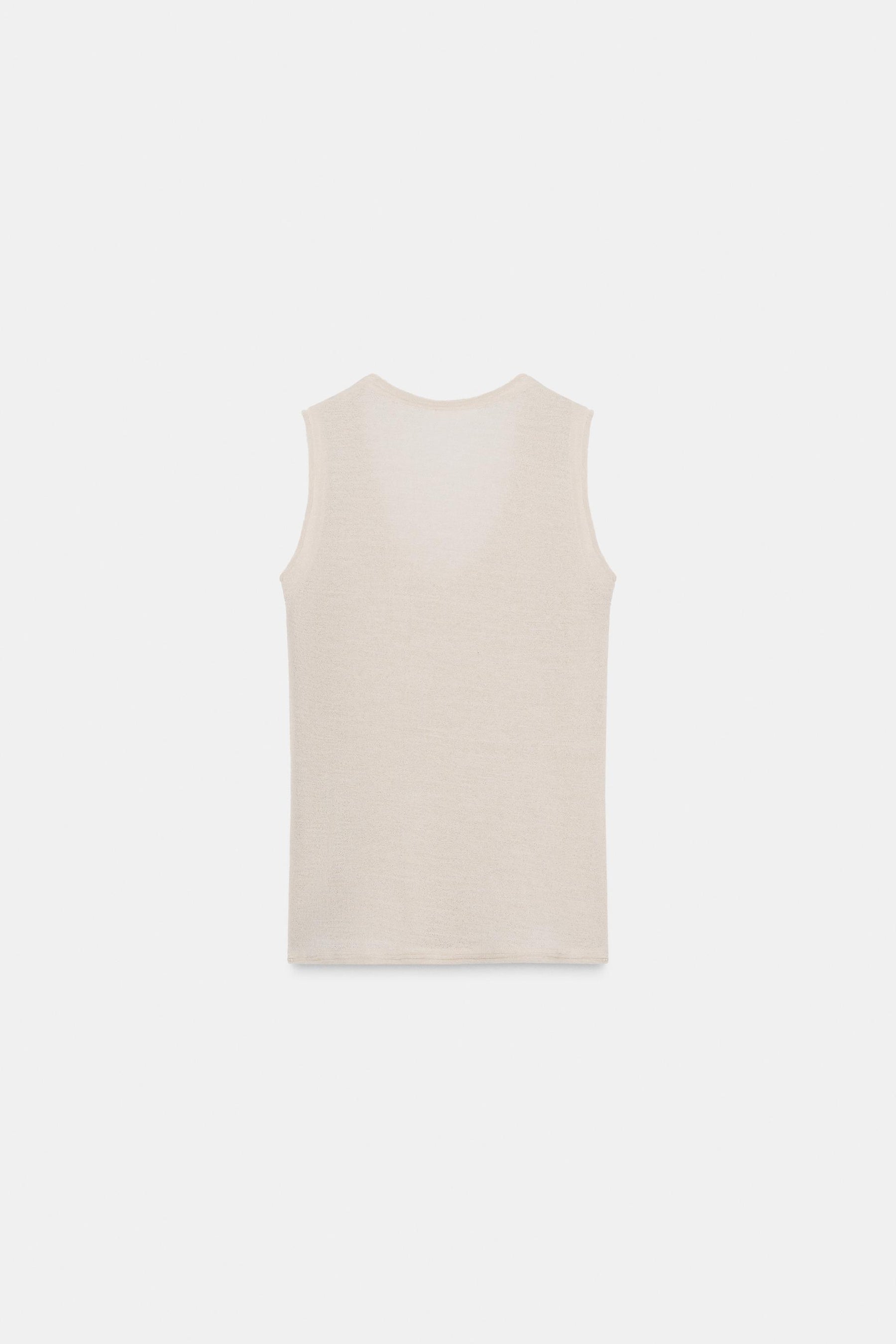 Wool Blend Sleeveless Top