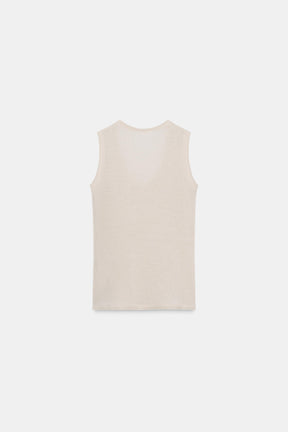 Wool Blend Sleeveless Top