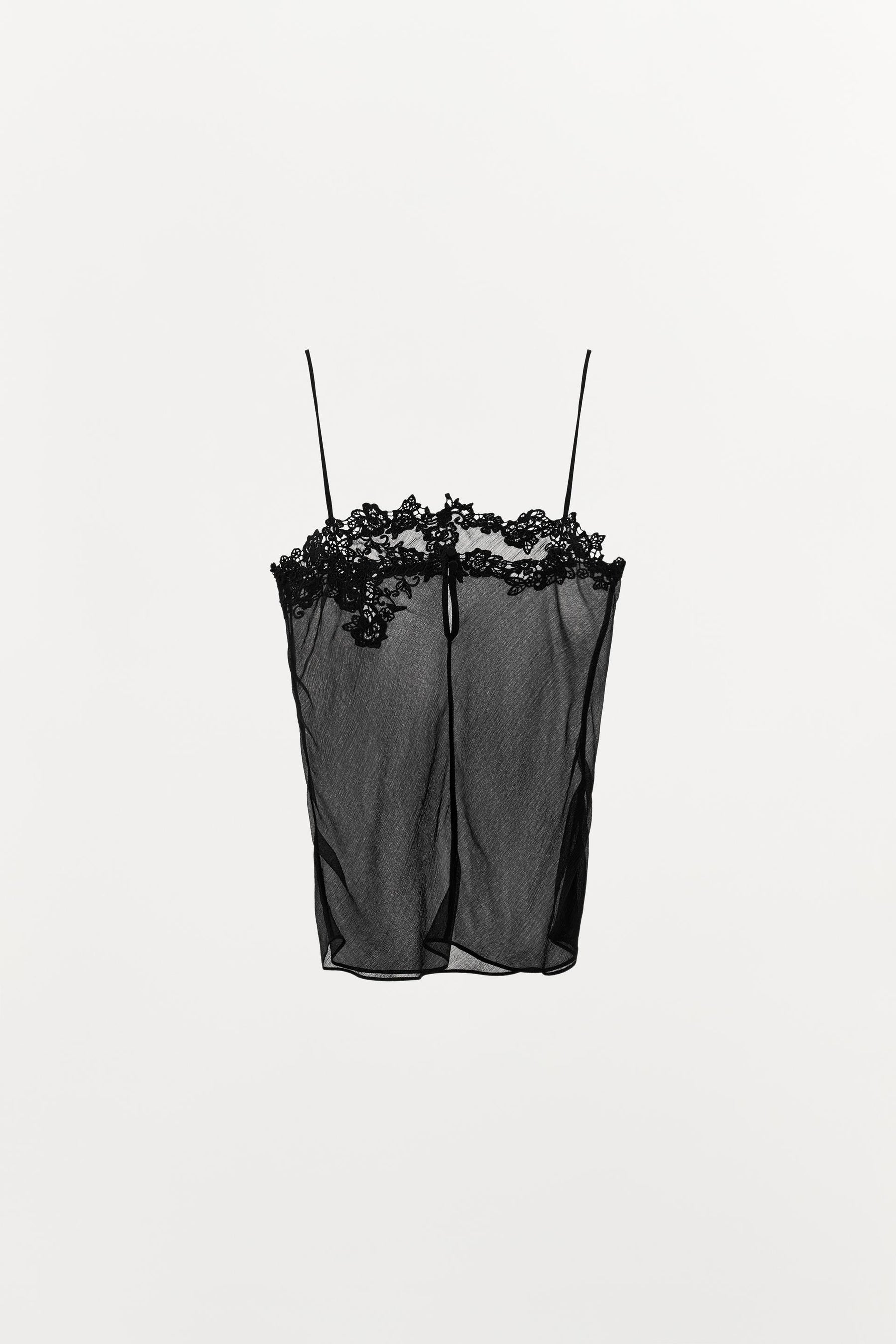 EMBROIDERED GEORGETTE TOP